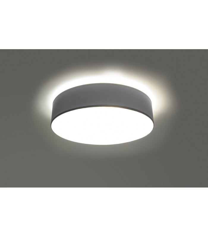 Cylindrical Flush Light Grey 25cm E27-3