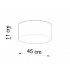 Cylindrical Flush Light White 25cm E27