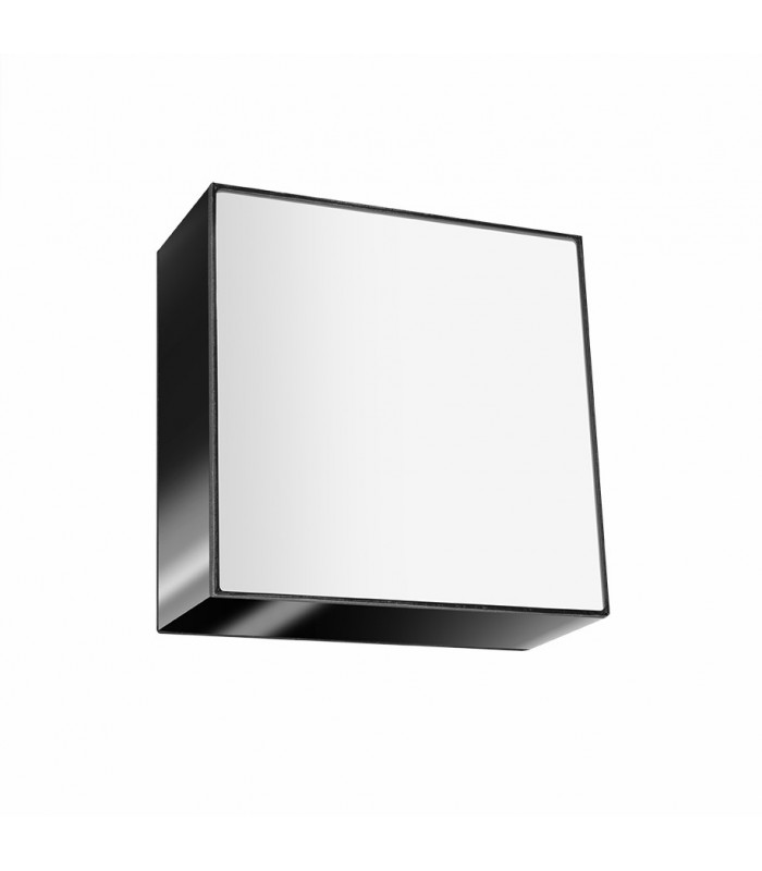 Square Flush Light Black 25cm E27-4Square Flush Light Black 25cm E27-5
