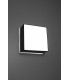 Square Flush Light Black 25cm E27-7