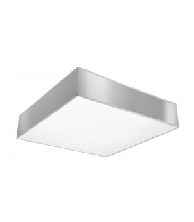 Square Flush Light Grey 25cm E27-1