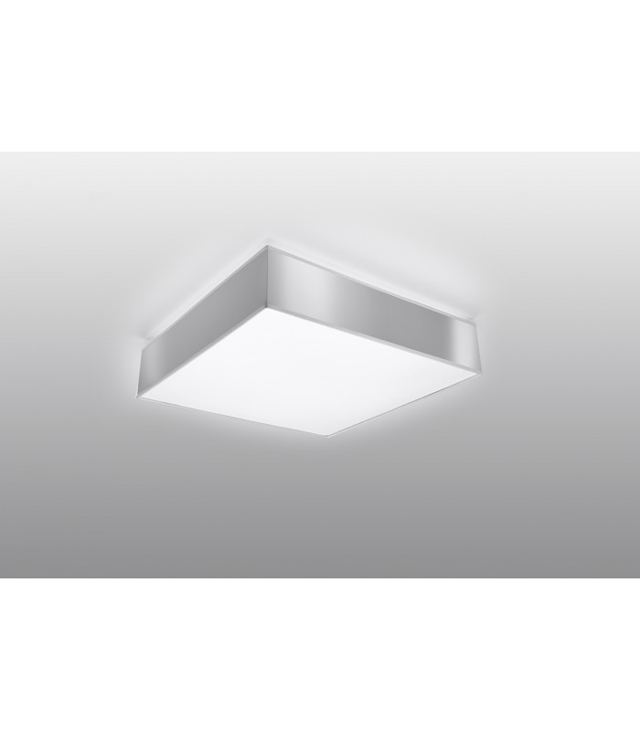 Square Flush Light Grey 25cm E27-2