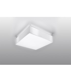 Square Flush Light White 25cm E27-2