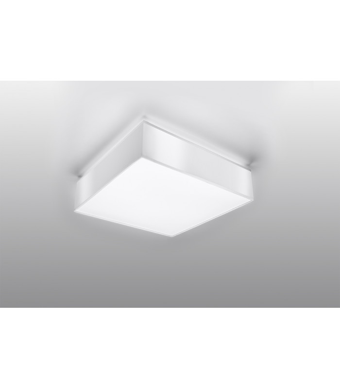 Square Flush Light White 25cm E27-2
