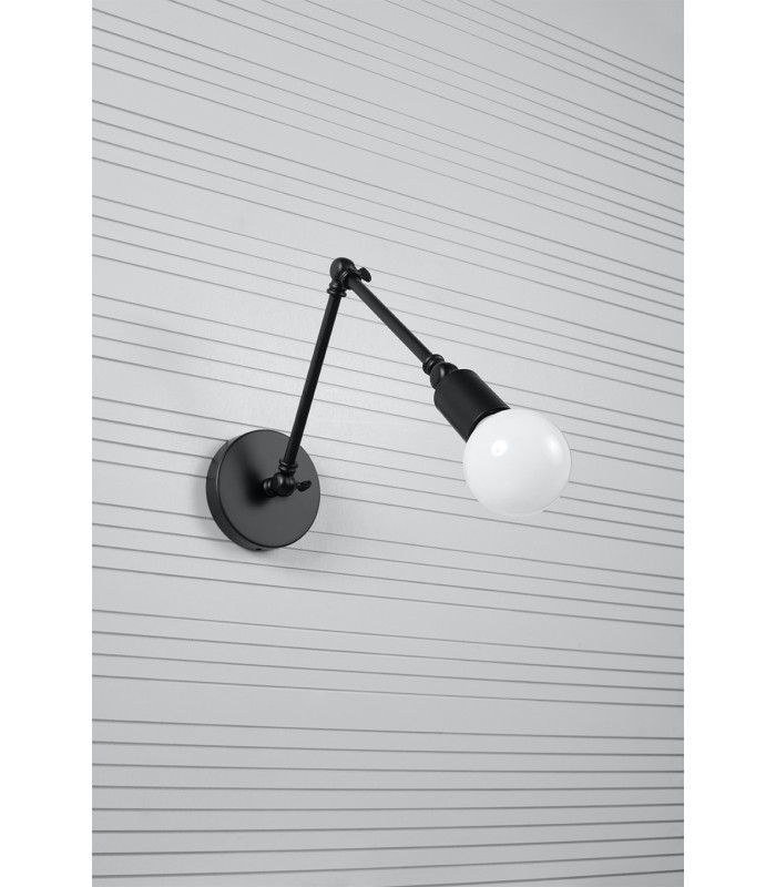 Adjustable Wall Lamp Black E27-2