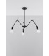 Multi Arm Adjustable Pendant Light Black E27-2