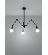 Multi Arm Adjustable Pendant Light Black E27-3