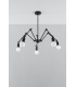 Multi Arm Adjustable Pendant Light Black E27-2