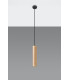 Slim 8cm Pendant Light Natural Wood GU10-2