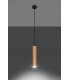 Slim 8cm Pendant Light Natural Wood GU10-3
