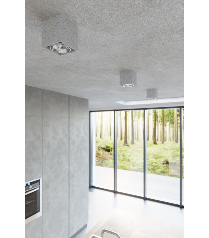Surface Mounted Downlights Flush Light Grey GU10