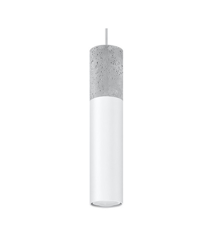 Slim 8cm Pendant Light Grey White GU10-1