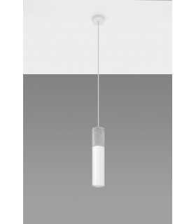 Slim 8cm Pendant Light Grey White GU10-2