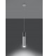Slim 8cm Pendant Light Grey White GU10-3