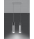 Twin Hanging Pendant Light Grey White GU10-3