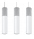 Triple Hanging Pendant Light Grey White GU10-1