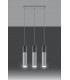 Triple Hanging Pendant Light Grey White GU10-3