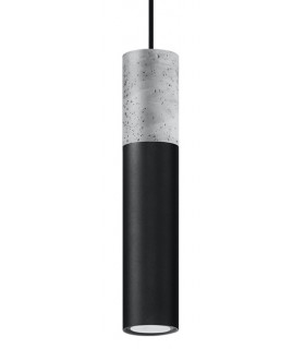 Slim 8cm Pendant Light Grey Black GU10-1