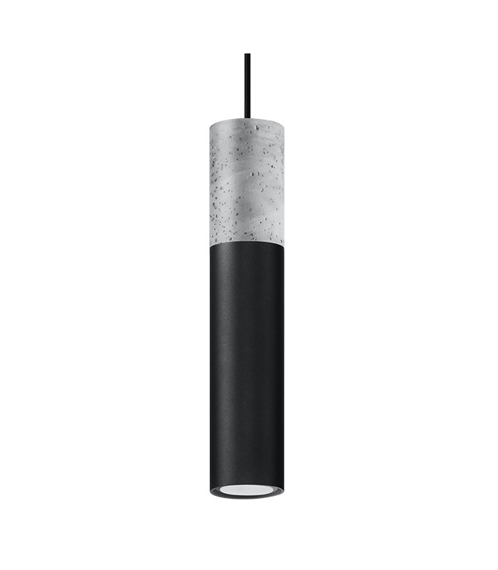 Slim 8cm Pendant Light Grey Black GU10-1