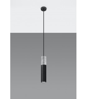 Slim 8cm Pendant Light Grey Black GU10-2