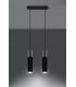Twin Hanging Pendant Light Grey Black GU10-3