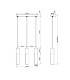Triple Hanging Pendant Light Grey Black GU10-4