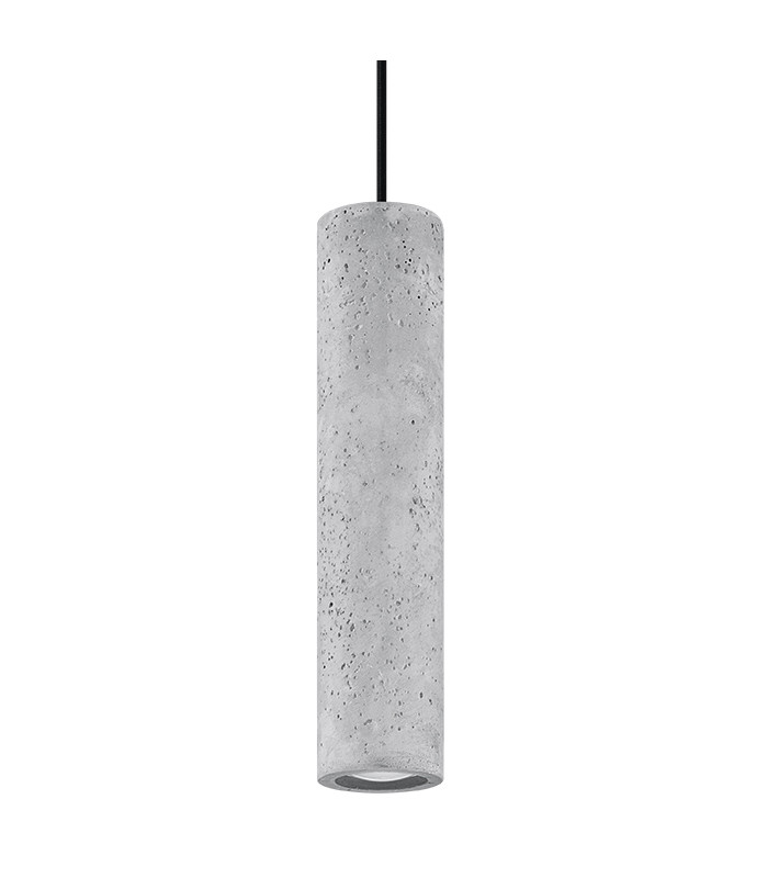 Slim 8cm Pendant Light Grey GU10-1