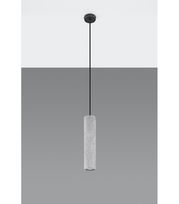Slim 8cm Pendant Light Grey GU10-2