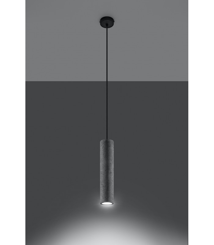 Slim 8cm Pendant Light Grey GU10-3