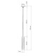 Slim 8cm Pendant Light Grey GU10-4