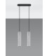Twin Hanging Pendant Light Grey GU10-2