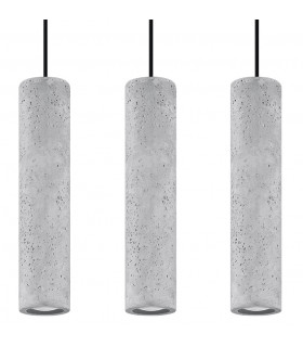 Triple Hanging Pendant Light Grey GU10-1