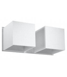 Twin Square Up & Down Wall Lamp White G9-1