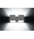 Twin Square Up & Down Wall Lamp White G9-3