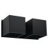 Twin Square Up & Down Wall Lamp Black G9-1