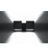 Twin Square Up & Down Wall Lamp Black G9-3