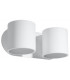 Twin Round Up & Down Wall Lamp White G9-1