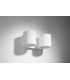 Twin Round Up & Down Wall Lamp White G9-2