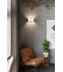 Twin Round Up & Down Wall Lamp White G9-7