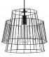 Twin Wire Frame Pendant Light Black E27-1