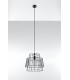 Twin Wire Frame Pendant Light Black E27-2