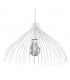 Wire Frame Pendant Light White E27-1