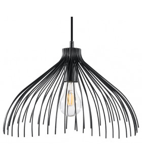Wire Frame Pendant Light Black E27-1