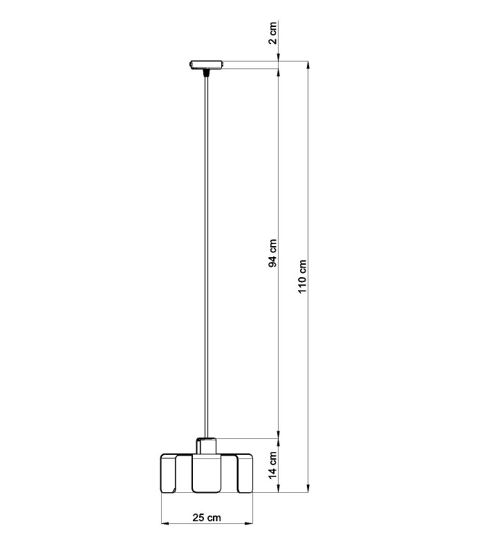 Modern Pendant Light Black E27-4