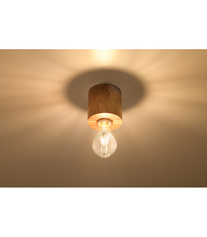 Surface Mounted Downlights Flush Light Natural Wood E27-3