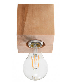 Surface Mounted Downlights Flush Light Natural Wood E27-1