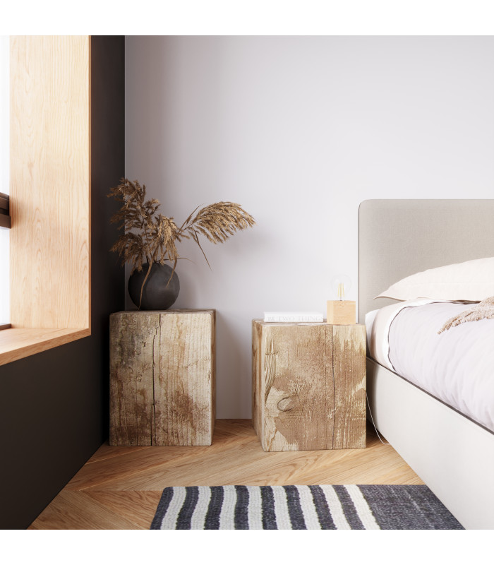 Surface Mounted Downlights Flush Light Natural Wood E27-7