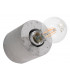 Surface Mounted Round Wall Lamp Grey E27-1