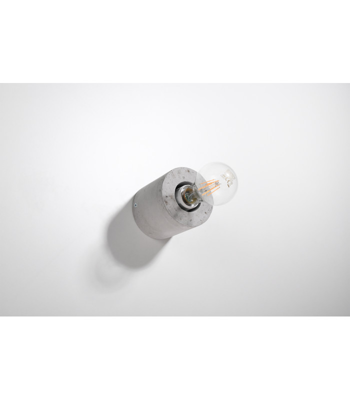 Surface Mounted Round Wall Lamp Grey E27-2