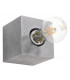 Surface Mounted Square Wall Lamp Grey E27-1